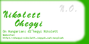 nikolett ohegyi business card